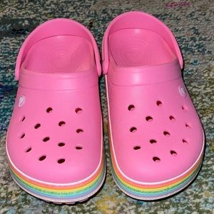 Crocs Rainbow Glitter